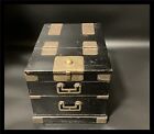 Antique Korean Rhee Dynasty Lacquered Folding Dressing Box Furniture   tansu