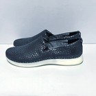 Klogs Women s Leena Slip On Shoes Leather Navy Iridescent Heart Dot Print 11