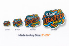 Custom Printed Vinyl Stickers Die Cut Logo Waterproof Uv Resistant 2    20  Sizes