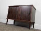 1960s Vintage Mid-century Modern Record Player   Album Wood Stand Mcm Cabinet Vg