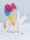 Schleich Winged Rainbow Unicorn Figurine Gold Mane Tail Collector Piece