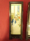 Vintage Antique Asian Hand Painted 6 Panel Art Screen Story    