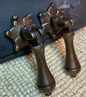 Antique Bronze Drawer Pulls Handles Teardrop Vintage Cabinet Knobs Metal Sturdy