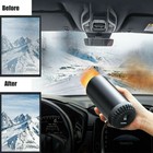 12v Car Heater Defogger Cup Shape Auto Warm Air Blower Fast Defroster Windshield