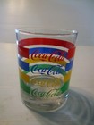 Vintage  1980s Coca Cola  Rainbow Cup Glass Vase  24 Oz