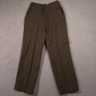 Vtg Korean War Us Army Military Stamp Button Fly Wool Trousers Mens Size 31x31
