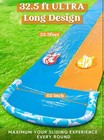 Joyin 32 5ft Water Slide And 2 Inflatable Boards  Extra Long Double Lawn Slip N 
