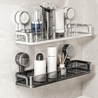 Suction Cup Shower Caddy  No-drill Removal Shower Shelf Bathroom Organizer