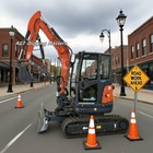 Local Pickup Cfg-40uf 4 Ton Mini Excavator Digger Kubota Engine Comfort Cab   Ac
