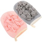 5 X  Bath Flower Scrub Towel Bath Towel Body Scrub Gloves Shower Gloves Unisex