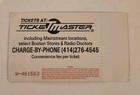 Lollapalooza  Ticket Stub  August 29  1992  Alpine Valley Wisconsin Lawn 