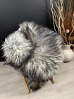 Icelandic Curly  Sheepskin Rug Pelt Genuine Pet Bed Soft Seat Cover Decor Accent