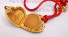 Love Estee Lauder Full Solid Perfume Compact On Necklace Mint W  Tag   Pouch