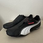 Puma Redon Move 185999-02 Black Leather Athletic Shoes Driving Moc Mens 9 42