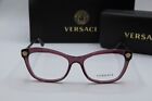 New Versace Mod  3224 5209 Purple Gold Authentic Frames Eyeglasses 54-17