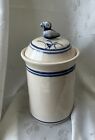 Vintage Karen Howell Pottery Sugar Jar Puffin Bird Rare Collectors  piece Signed 