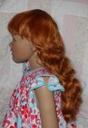 Kemper Andrea Doll Wig Size 14 15 Carrot Red Long Wavy Curly Hair   Bangs Nwt