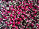 Fragrant Natural Deep Red Rose Buds Petals Organic Dried Golden-rim Rose