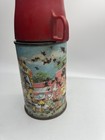 Vintage 1960 Aladdin Mickey Mouse School Bus Thermos Bottle Red Cup Disney