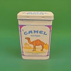 Vintage Camel Turkish   Domestic Blend Cigarettes Tobacco Tin Box - Empty Box