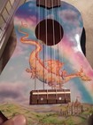 Luna Guitars Aurora Dragon Ukulele With Gig Case And Stand