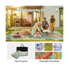 Lahome Floral Indoor Outdoor Rug 8x10  Non Slip Outdoor Patio Rug For Camping   