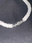 Vintage Genuine Puka Shell Necklace 19  Natural Hawaiian Surfer Style