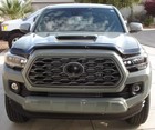 Stone   Bug Deflector Guards Hood Shield Gloss Black For Toyota Tacoma 2016-2023