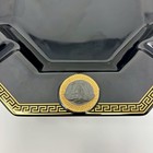 Versace Ashtray Cigar Medusa Black Vintage Rosenthal Gorgona Large