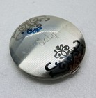 Vintage Vanity Double Mirror Pocket  Ornate Engraved    gaby    Chrome Metal O