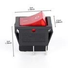 2x On Off Red Light Rocker Switch 250v Ac 16 Amp 125v 20a Dpst 4 Lug Legs