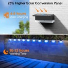 8x Led Solar Fence Light Outdoor Garden Yard Dusk To Dawn 8 Colors Decor Lamp