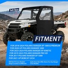 Soft Door For Polaris Ranger 1000  Xp 1000 2017-2024 Bobcat Uv34 2021 22 23 24