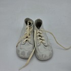 Vtg Wee Walker Super Deluxe Baby Shoes Size 3 White Leather Infant 1960s W Box