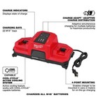  brand New  Milwaukee M18 18v Dual Bay Simultaneous Super Charger 48-59-1815