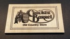 Cracker Barrel Logo Engraved Wood Refrigerator Magnets set Of 2-original 