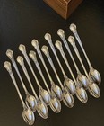 Set 12 Superb Rare Gorham Chantilly Sterling Silver Iced Tea Spoon American 7 5   