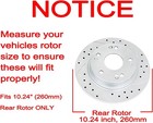 Rear Brake Kit Drilled And Slotted Disc Brake Rotors Ceramic Brake Pads For Hond