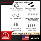 6an 70  Transmission Fluid Oil Cooler Hose Line Kit For Gm Chevy Transmission