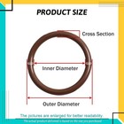 Fkm Rubber O Ring 3 5mm Cross Section Brown Sealing Ring 3-993mm Id 10-1000mm Od