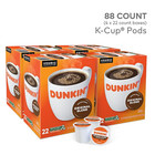 Dunkin  Original Blend Coffee  Keurig K-cup Pods  Medium Roast  88 Ct 