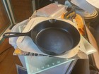 Pre Griswold Erie  6  Cast Iron Skillet  Sits Flat  Seasoned  Heat Ring  Ecx 