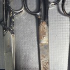 3 Pair Vintage Tailor Shears Scissors 12    Straight Cut