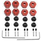 34pcs Metal 12mm Hex Wheel Hubs For Traxxas 1 10 2wd Slash Rustler Stampede 2wd 