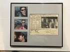 U2 Band Real Hand Signed Vintage News Article Framed Display Jsa Loa Bono Edge  