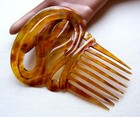 Early American Hand Carved Spanish Hair Comb    No Us Import Fees