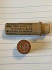 Antique Boye Wooden Sewing Needle Case tube  16 With 5 Needles