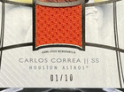 2017 Topps Diamond Icons Carlos Correa Patch Jersey Number Match 1 10  sr-cc