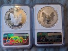 2012-s 75th Anniversary San Francisco Mint Silver Eagle 2-coin Set Ngc Pf 69