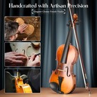 Cahaya Violin 4 4 Full Size - Full Wooden Violin Set For Beginners Students